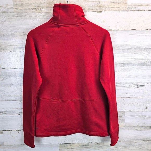 Athleta Womens Polartec Funnel Neck Pullover Small Red Activewear Outdoor Nylon - Picture 3 of 11